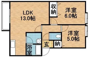イーストフロンティアT・K【2階】の間取り