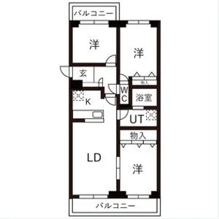 BRO北野【00603号室】の間取り