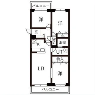 BRO北野【00803号室】の間取り