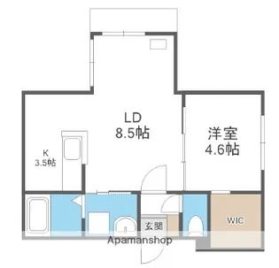 仮)ETERNITY20【1F-3号室】の間取り
