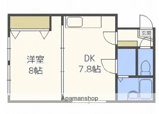GOOD’S1【202号室】の間取り