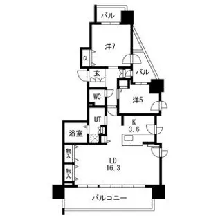 プレミスト札幌ステーションアクシスアクアサイド【14階】の間取り