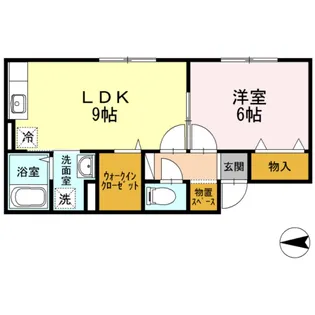セジュール麻生【202号室】の間取り