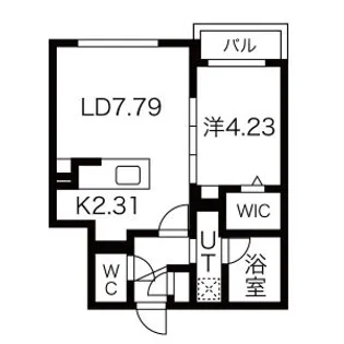 TRYBAL SPACE 北17条【303号室】の間取り