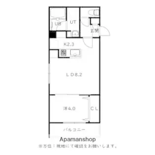 フェーラシュヴァル元町【405号室】の間取り