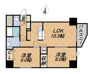 マハトゥール伏見【5階】の間取り