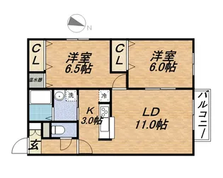 ル・ファール南円山【403号室】の間取り