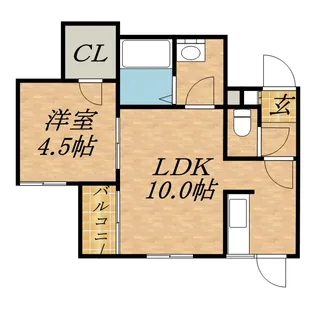グランディールN15【403号室】の間取り