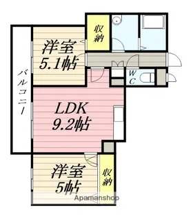 Many’s Court【1階】の間取り