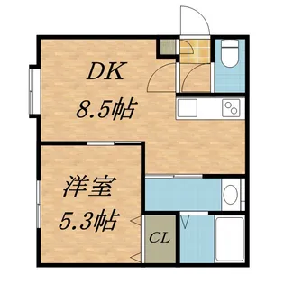 エスパニア札幌II【2階】の間取り
