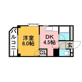 マイステージ北極星【205号室】の間取り