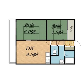 第2エクセルナガタ【1102号室】の間取り
