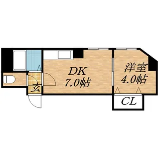パルコート光星【205号室】の間取り