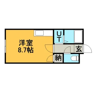 ノースイレブン【307号室】の間取り