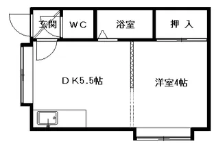 ラ・モンターニュ【10号室】の間取り