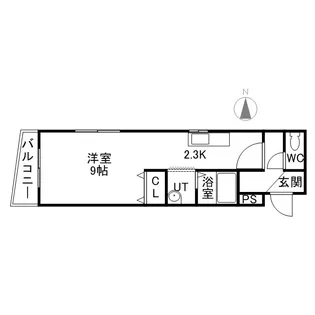 東洋ハイツ A棟【3階】の間取り