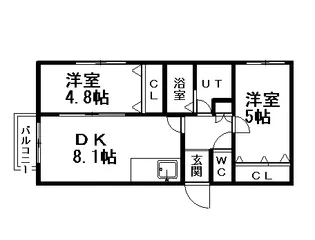 MAISON DE 桜(メゾンド桜)【3階】の間取り