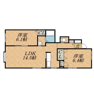 シャーメゾンリヴィエール【102号室】の間取り