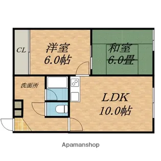 エリザベート北31−Ⅱ【2階】の間取り