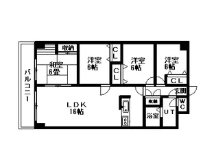 リベル元町【0707号室】の間取り