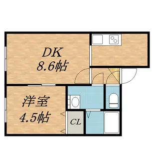 ホクト・ラム【102号室】の間取り