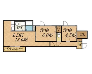 フォレスト・R【102号室】の間取り