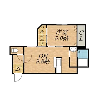 エルミタージュ【207号室】の間取り