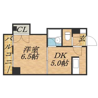 ノースランド北19条【3階】の間取り