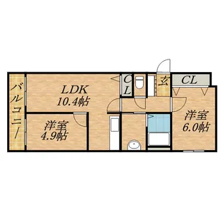 ルラシオン北9条通【2階】の間取り