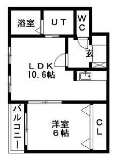 ラルゴ・レジデンス【1階】の間取り
