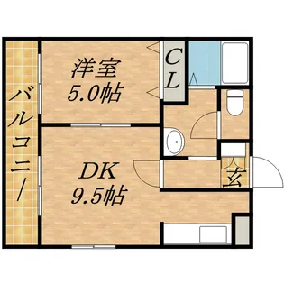 WISE VILLAGE N14【5階】の間取り