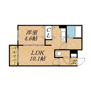 セントポーリアフラン【205号室】の間取り
