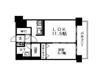 レジディア北三条【6階】の間取り
