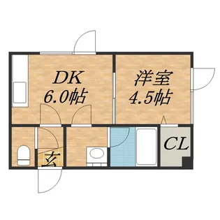 ハニーハウス【205号室】の間取り