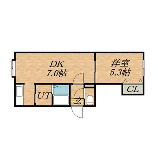 ベルツリーⅢ【B203号室】の間取り