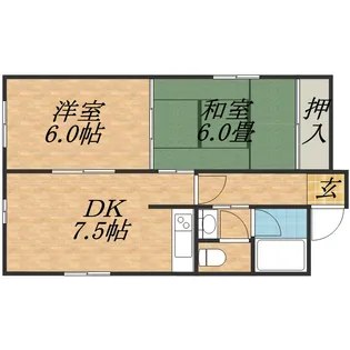 ファミールモリ【101号室】の間取り
