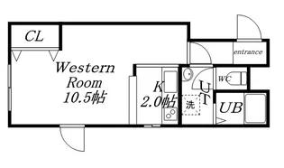 サザンシティ弐番館【103号室】の間取り