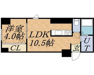 パークヒルズ中央12【611号室】の間取り