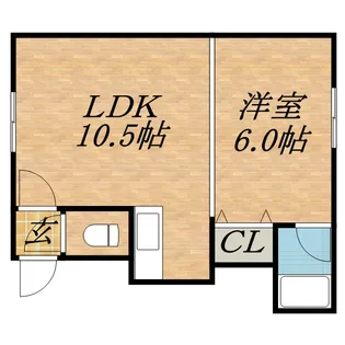グランドール田辺【107号室】の間取り