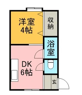 リバーサイドコート【5号室】の間取り