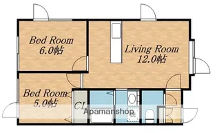 武田アパート【2階】の間取り