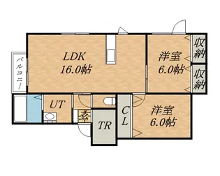 エスペランサ【2階】の間取り