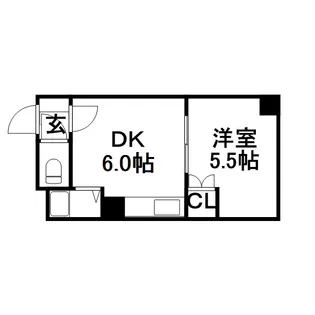 サニープレイス北21東12【4階】の間取り