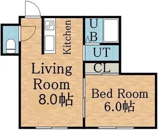 ヴィレッジ精進河公園【1階】の間取り