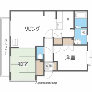 パークハイツE【4階】の間取り