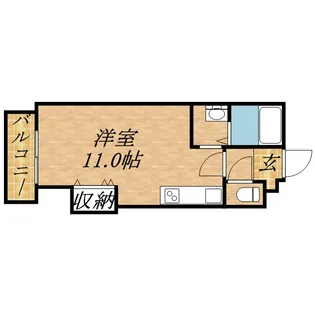 アルファレジデンス北22条【407号室】の間取り