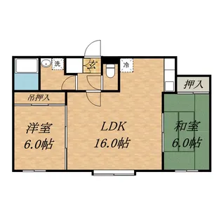 ハイグレード13【302号室】の間取り