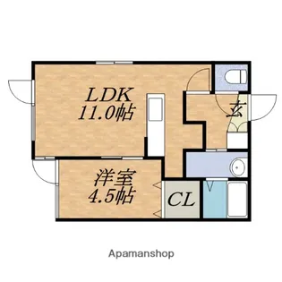 メゾン・ド・ネージュⅡ【402号室】の間取り