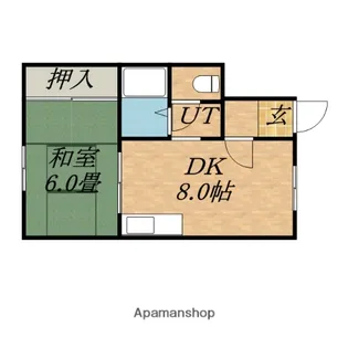 北海道札幌市東区東苗穂三条2丁目【アパート】の間取り