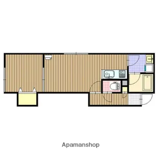 北海道札幌市中央区北七条西21丁目【アパート】の間取り